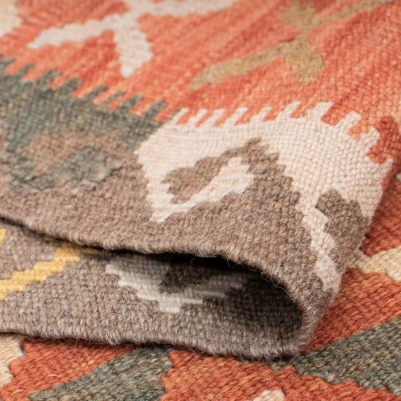 Kilim Maimana Teppe 407x91cm - Ullteppe