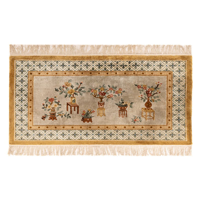 Kinesisk silke Teppe 93x154cm - Orientalsk teppe